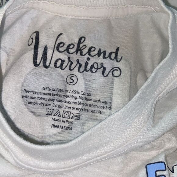 4/$30 Weekend Warriors Explore Nature Graphic Tee for  - White Size S - Picture 6 of 7